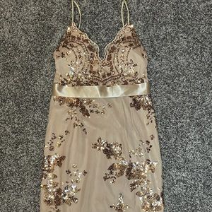 Beautiful Cream Sparkly Dress
